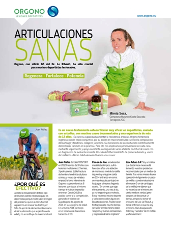 Fuente : Revista Triatlón, núm. 33, Mayo de 2015.